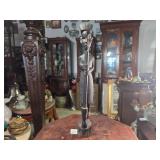 African Ebony Wood Sculpture; Kenyan circa 1970