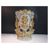 CF Marked Porcelain Vase w/ Gold Decoration