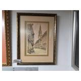 Framed Architectural Print - 15x11 in