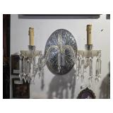 Two - armed Wall - Mounted Crystal Sconces