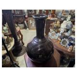 Hand - Painted Ceramic Vase w/ Abstract Design