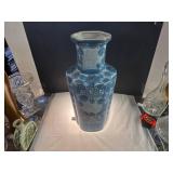 Blue & White Ceramic Vase - Trade Mark Stamp