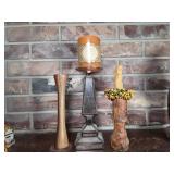 Assorted Candle Holders and Decorative Objects