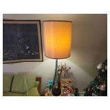 MCM Blown Art Glass Table Lamp Murano Style