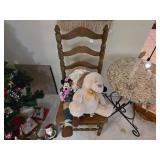 Early American Three Slat Ladderback Side Chair