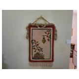 Chinoiserie Latch Hook Wall Hanging