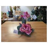 Napoleon Capodimonte Italian Porcelain Pink Rose F