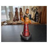 Turned Wood Folk Art Figure