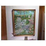 S. F. R., Impressionist Garden Landscape After Cla