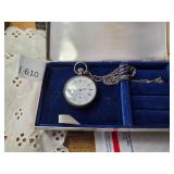 Lady Racine Silver-Tone Open-Face Pocket