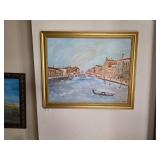 Venice Canal Scene with Rialto Bridge by SFR
