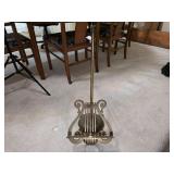 Brass Lyre Form Adjustable Music Stand