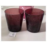 Amethyst Glass Tumblers