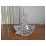 American Brilliant Period Style Cut Glass Basket