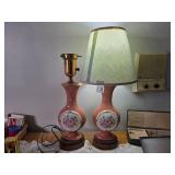 MCM Paris Porcelain Style Ceramic Table Lamps