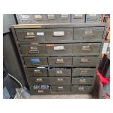 Equipto 18-Drawer Industrial Steel Shop Cabinet