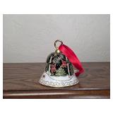 Cloisonne Enamel Christmas Bell Ornament