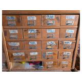 MCM Industrial Oak Multi-Drawer Cabinet