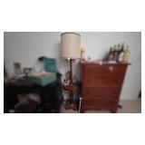 Turned Maple Lamp with Integrated Tray Table