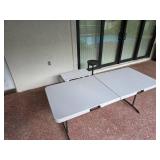 Lifetime 6-Foot Fold-In-Half Utility Table