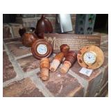 Turned Wood Decorative Items and Bar Accessories