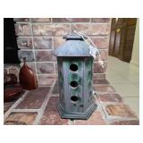 Contemporary Hexagonal Wood Tower Birdhouse