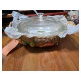 Pyrex 3-Quart Clear Glass Covered Casserole Dish