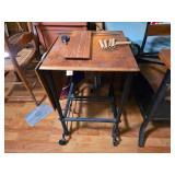 Toledo Industrial Drop Leaf Typewriter Table