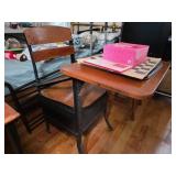 American Industrial School Desk and Chair Unit