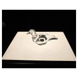 Baccarat Crystal Dove Figurine - Signed France