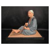 Hakata Urasaki Doll - Seated Fisherman Japan