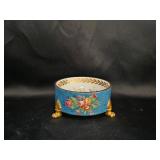 Sevres Porcelain Bowl - Floral Blue and Gold