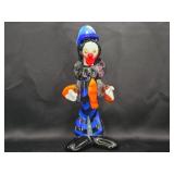 Murano Glass Clown Figurine - Multicolor
