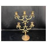 Brass Candelabra - Five Candle Holders