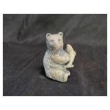 Mt. St. Helens Sculptures Bear with Fish 3in