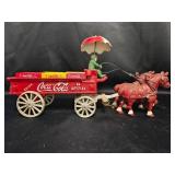 Coca-Cola Horse-Drawn Wagon Die-Cast Model