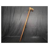 Wooden Cane - Carved Rabbit Head Handle