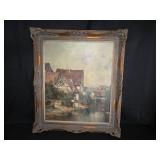 H Wacker Painting - Old Nuremberg Waterscape