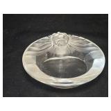 Lalique France Dish - Lion Motif Clear Glass