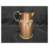 Solid Copper Pitcher - Hammered Made in Turkey