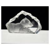 Mats Jonasson Sweden Crystal Baby Polar Bear