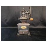 Vintage Manual Coffee Grinder with Crank Handle