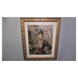 V. Gernon Oil Painting - Lady with Parasol