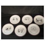 The New Yorker Cartoon Dinner Plates - Set 6