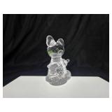 Art Glass Bear Figurine - Bullicante Technique