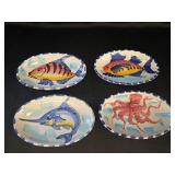 1990s Set of 4 Al Mare by Vietri