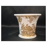 Royal Crown Derby Bone China Vase - Gold Bird