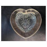 Mikasa Desire Platinum Heart Glass Dish