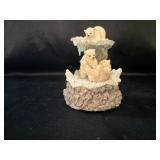 Polar Bear Family Born Free Music Box