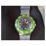 Swatch Blue Moon SDN100 Scuba 200 Watch 1991
